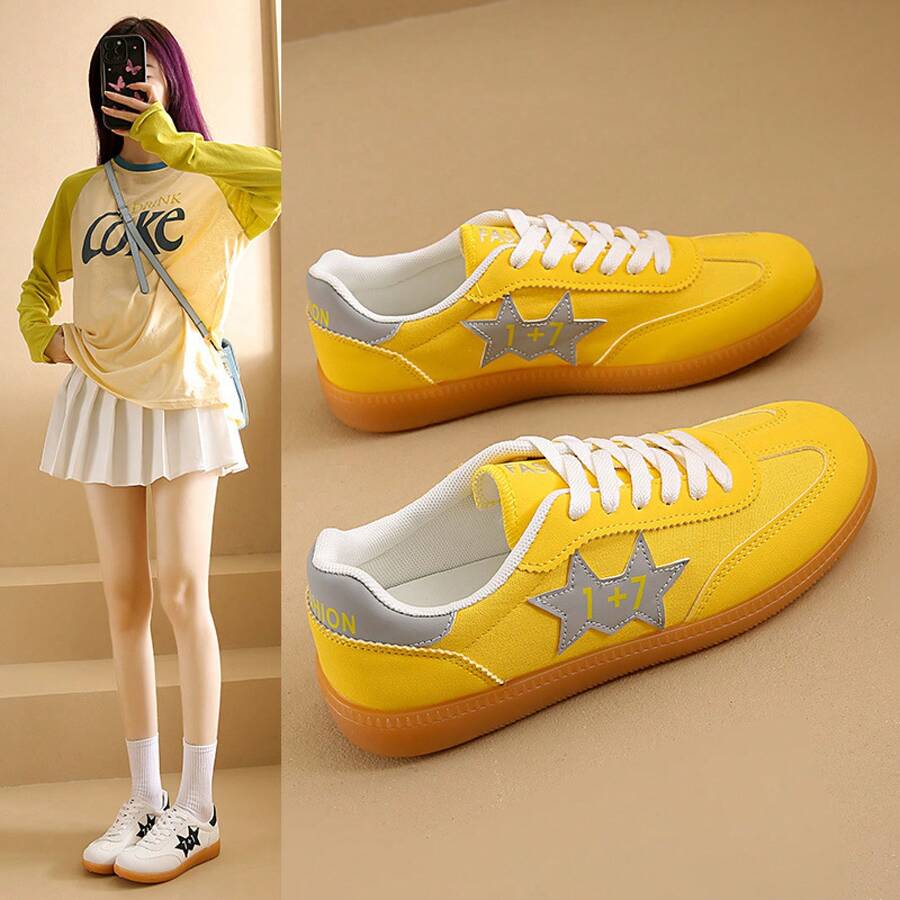 Women Skateboarding Shoes - 黑色 - 查看 1