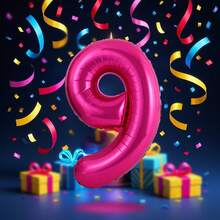 40 Inch Magenta Color Number Balloons, Large Foil Polyester Balloons For Birthday Party Decorations, Suitable For Birthday Theme Parties And Events, Anniversary Celebrations, Graduation Ceremonies, Valentine's Day, Baby Showers, Home Decor Room Background Decorations - Hot Pink - View 20