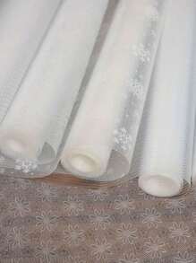 1 Roll 11.8*118 Inch Shelf Liner, Drawer Liner, Cabinet Liner. Semi-Transparent EVA Material, Waterproof, Moisture-Proof, Mildew-Proof, Oil-Proof, Anti-Slip. Thickened, Wear-Resistant, Washable And Reusable, Can Be Cut To Size, Suitable For Shelves, Cabinets, Fridges, Drawers, Shoe Racks, Non-Sticky - White - View 6