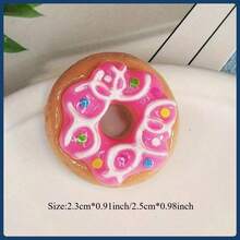 Creative Cute Mini Donut Fridge Magnets, Personalized Kitchen And Office Whiteboard, Storage Cabinet, Fridge Magnets, Kitchen Decor, Home Decor - Multicolor - View 6