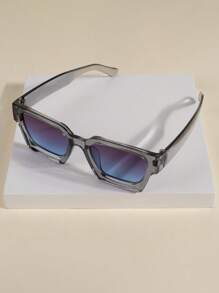1 pieza/2 piezas/3 piezas/10 piezas Gafas con marco cuadrado grueso, gafas de moda rectangulares gruesas unisex para fotografía callejera, bares, clubes, festivales de música, decorativas, adecuadas para todos los tipos de rostro