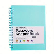 1 Password Participation Book, Alphabetically Arranged Password Diary And Organizer, 4.7inch X 6.1inch Mini Size Personalized Password Journal With College Level Grid Pages, Perfect For Home And Office Organization - 綠色-SPP-P - 查看 3