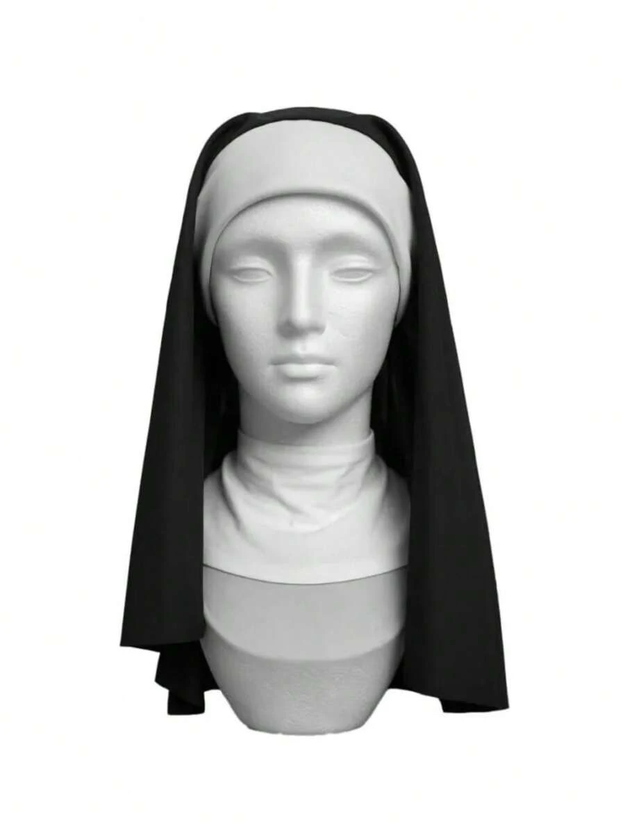 Nun Costume Veil For Adults – Versatile Accessory For Various Characters