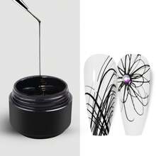 10ML UV Gel Varnish French Nails White Nail Polish Gel For Manicure Gellak Semi Permanent Hybrid Nails Art White Gel Nail Polish,Spider Nail Gel Polish Artistic Designs Spider Gel For Nails, Paint Wire Long Lasting Spider , Drawing Gel Polish For Line Outstanding Effect Nail Art Enthusiasts & Professional