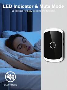 1 Set Wireless Doorbell, Long Range High Volume Home Wireless Doorbell, 60 Melodies 5 Volume Levels Doorbell Kit, Suitable For Garden, Living Room, Garage, Bedroom Chime Caller - Multicolor - View 5