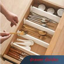 1 件可扩展抽屉隔板，创意隔断板，适用于厨房、卧室、客厅组织