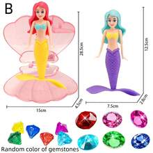 Sirena giratoria, un juguete de buceo que puede girar libremente bajo el agua y flotar hasta la superficie. Adecuado como recuerdos de fiesta, decoraciones de escritorio, natación de verano, juguetes de piscina y playa, regalos para festivales y cumpleaños - Sirena giratoria - Ver 19