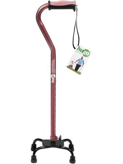 DRIVE MEDICAL  Quad Bastón Ajustable para Mano Derecha o Izquierda