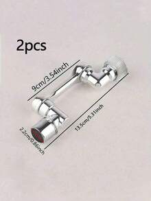 1/2/3/5pcs 1440° Swivel Kitchen Sink Faucet Aerator, Plastic Sprayer Head, Universal Rotatable Splash Filter Faucet Extension For Wash Basins, Sink Accessories, Ideal For Home Improvement Kitchen Items Kitchen Accessories Kitchen Tools - Silver - View 8