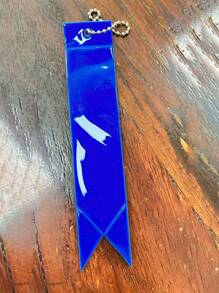 尖头闪电 PVC 反光吊坠钥匙扣 精致礼品 交通警示标志 背包挂饰