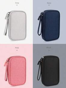 1pc Travel In Style With Our Waterproof Electronic Storage Bag - Perfect Storage For USB Sticks, Hard Drives, Headphones And More! Digital Accessory Storage Bag, Electronic Storage Travel Universal Cable Bag, Travel Organiser , Small Suitcase Accessories , Home Cruise Essentials Travel Bag, Mini Portable Travel Organiser , Portable Holiday Organiser.