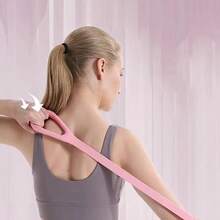 1 pieza Banda de resistencia de yoga - Correa elástica de alta calidad para estiramiento, moldeado corporal, entrenamiento de fuerza y ejercicios de flexibilidad, adecuada para entrenamiento en casa, gimnasio y fitness al aire libre