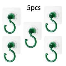 1/3/5 Mehrfarbige drehbare Küchenhaken - Einfach zu installieren, ohne Bohren erforderlich, selbstklebende Haken für Küche und Badezimmer Aufbewahrung/Hängepflanzen/Laternen/Windspiele, praktische moderne Heimdekorationshaken - Verschiedenfarbig - Übersicht 22