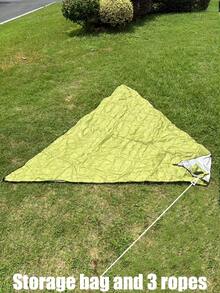 1/3 piezas,Toldo de vela triangular, impermeable y plegable, apto para terrazas, tela toldo de Oxford, utilizada para patios, jardines, actividades al aire libre, sombrillas de patio trasero, carpas de camping, telas de sombrilla, velas de sombrilla, toldos de patio, velas de sombrilla al aire libre, sombrillas, bloqueo UV, proporcionando efecto de sombra - Multicolor - Ver 12