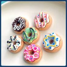 Creative Cute Mini Donut Fridge Magnets, Personalized Kitchen And Office Whiteboard, Storage Cabinet, Fridge Magnets, Kitchen Decor, Home Decor - Multicolor - View 4