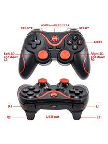 THE PERFECT PART Wireless Bluetooth Mobile Controller Gamepad For IOS/Android Tablet Smart Phone - Negro - Ver 3