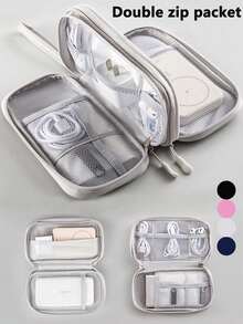 1pc Travel In Style With Our Waterproof Electronic Storage Bag - Perfect Storage For USB Sticks, Hard Drives, Headphones And More! Digital Accessory Storage Bag, Electronic Storage Travel Universal Cable Bag, Travel Organiser , Small Suitcase Accessories , Home Cruise Essentials Travel Bag, Mini Portable Travel Organiser , Portable Holiday Organiser.