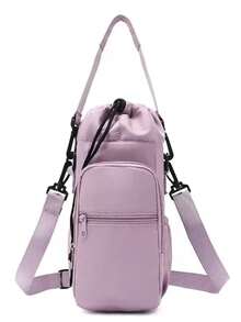 1个/5色新款INS水壶套，旅行必备，多功能防水户外骑行运动保温水壶套，手机袋，便携轻巧，解放双手 - 彩色 - 查看 5