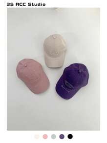 1 pieza Gorra estilo snapback minimalista suave con corona, sombrero de sol casual unisex para exterior, rostro pequeño, primavera/verano