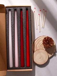 4pcs/Gradient Color Candle Set For Wedding, Festival, Candlelight Dinner, Home Decoration ,Customized Candles Are The Best Gift For Mothers And Loved Ones,30.5cm Long Pole Candle,Room Decor,Gifts Birthday Graduation