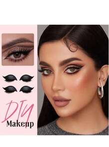 2 szt. wielokrotnego użytku naklejki na rzęsy sztuczne rzęsy cekiny cień do powiek