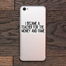 1 件“我为了金钱和名望而成为一名教师”贴纸，有趣的教师贴纸，适用于笔记本电脑、水瓶、玻璃杯和笔记本的励志教育幽默乙烯基贴纸，防水教师贴纸，适合教育工作者的可爱礼物 - 彩色 - 查看 6