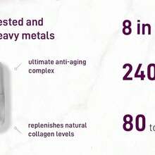 Multi Collagen Complex Capsules - 240 Capsules With Types I, II, III, V, X Collagen, Biotin, Vitamin C & Hyaluronic Acid For Skin, Hair, Nails & Joint Support - 1 cái - Xem 6