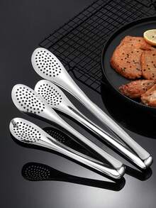 1-częściowy klips do żywności ze stali nierdzewnej, wielokrotnego użytku, do grillowania, podawania, serwowania, przyrządzania makaronów i sałatek, grillowania steków. Idealny na imprezy, catering, przyjęcia, wesela itp.