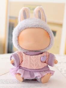 拉布布 17 厘米怪兽娃娃服装配饰服装 DIY 高品质吊坠娃娃配件 - 彩色 - 查看 4