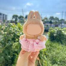 [仅衣服] 热销新款1/2/3代17厘米Labobo毛绒娃娃衣服，可爱甜美毛球吊带裙，适合 - 彩色 - 查看 7