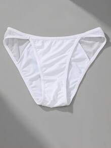 VKME 5pcs/Set Sexy Low Waist Mesh Splicing Brief Panties Underwear