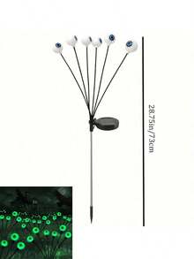 Horror Eyeball Solar Garden Light Halloween Decoration Outdoor Flickering Firefly With Ghost Light Solar Halloween Light Suitable For Lawn, Patio, Party Decoration - Multicolor - View 15