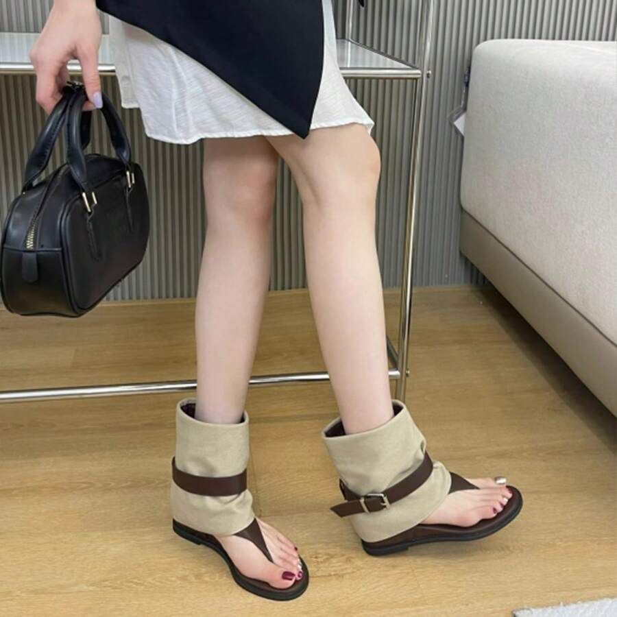 Women Flats - 駝色 - 查看 1