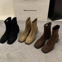 Women Ankle Boots & Booties - Apricot - View 2