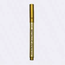 2pcs Gold & Silver Permanent Metallic Color Highlighter Pens, Soft Tip Paint Pens For Calligraphy, Greeting Cards, Painting, DIY Crafts, Resin Art, Back To School
