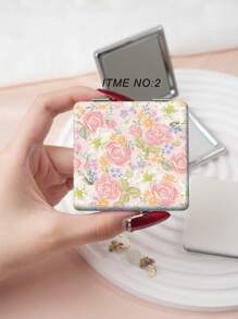 1pc Countryside Style Portable Vanity Mirror, Foldable Lightweight Ultra-Thin Handheld Mirror, PU Leather, Suitable For Multiple Scenarios And All People, Foldable Compact Mirror For Carrying,Makeup,Cheap,Room Decor,Vanity,Travel,Bedroom,Makeup Accessories,Mirror,Vanity Mirror,Mini Mirror,Compact Mirror,Mirror Small,Hand Mirror - Multicolor - View 7