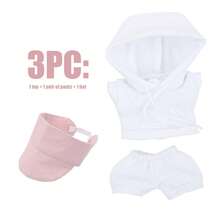 Kapuzenpullover + Visormütze Set, passend für 17CM/BUBU süße Kleidung, Modeaccessoires, Merchandise (ohne Plüschpuppe)