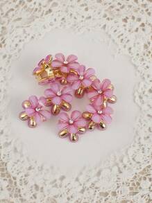 8 件/12 件/套什锦金属水晶花发夹适合日常旅行、聚会、海滩派对以及夏季、秋季和返校季节佩戴假日必备