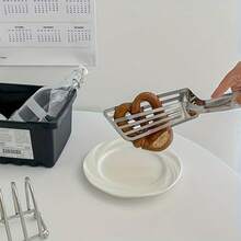 1pc Multi Functional Stainless Steel Buffet Clip For Frying Fish, Bread, Steak, Salad, And Desserts - A Kitchen Tool For Easy Preparation And Presentation Of Food, Family Dinner Supplies, Party Supplies