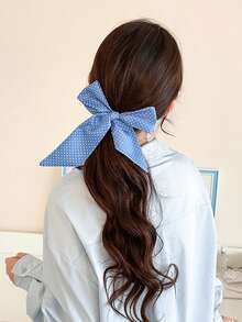女士发带 4 件套 女士花卉波点蓝白印花围巾头带，时尚百搭优雅头巾，适合日常出行、休闲、派对、通勤、海滩、度假、发型设计、化妆、服装配饰，时尚发带，秋季配饰，秋冬蝴蝶结女士头巾，柔软头巾
