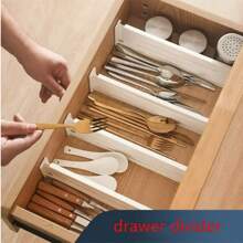 1 件可扩展抽屉隔板，创意隔断板，适用于厨房、卧室、客厅组织