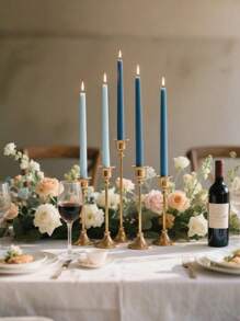 4pcs/Gradient Color Candle Set For Wedding, Festival, Candlelight Dinner, Home Decoration ,Customized Candles Are The Best Gift For Mothers And Loved Ones,30.5cm Long Pole Candle,Room Decor,Gifts Birthday Graduation