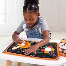 12 Pieces Of DIY White Wood Small Mirrors, Handicraft Set, Cartoon Animal Butterfly Heart Mirror Theme, Including 12 Wooden Board Mirrors, 1 Color Diamond Sticker, 12 Color Pens, DIY Handicraft Set Suitable For Children, Four-Season Wooden Handicraft Supplies Set, Halloween, Christmas, Birthday Gifts - Apricot - View 3