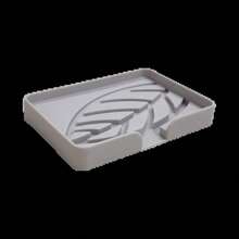 Soporte de esponja para fregadero de cocina, plato de jabón de silicona, soporte para jabón en barra, estante de almacenamiento autoescurrible y antideslizante, suministros de baño y cocina - Gary - Ver 2