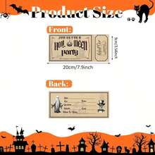 50 pezzi Carte di Ognissanti Inv e Invosto - Vk per feste a tema Ognissanto, compleanni e feste Invv - DIY Festa di San Valentino - Multicolore - Visualizzare 3