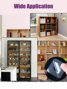 4/7 ganchos adesivos sem perfuração, design sem costura, suportes de prateleira sem perfuração, organizador de armários, suportes de prateleira com montagem adesiva, adequados para organização de guarda-roupas, revestimentos de armários e suportes em camadas - Claro - Ver 6