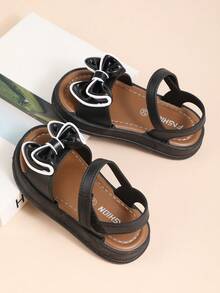 Süße Mädchen PVC Sandalen mit Schleife - Bequem und rutschfest, essentiell für den Sommer