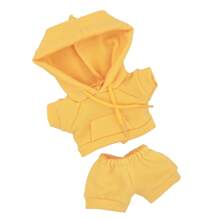 Kapuzenpullover + Visormütze Set, passend für 17CM/BUBU süße Kleidung, Modeaccessoires, Merchandise (ohne Plüschpuppe)