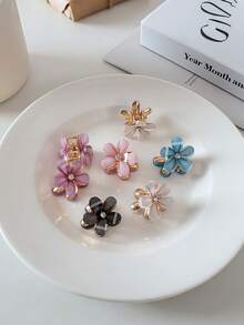 8 件/12 件/套什锦金属水晶花发夹适合日常旅行、聚会、海滩派对以及夏季、秋季和返校季节佩戴假日必备