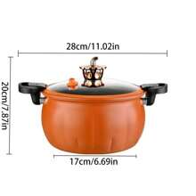 Multi-Function Pumpkin Pot, Large Capacity Soup Pot, Stew Pot, Non-Stick Pot, Pressure Cooker, Suitable For Home Use, Electric & Gas Stove